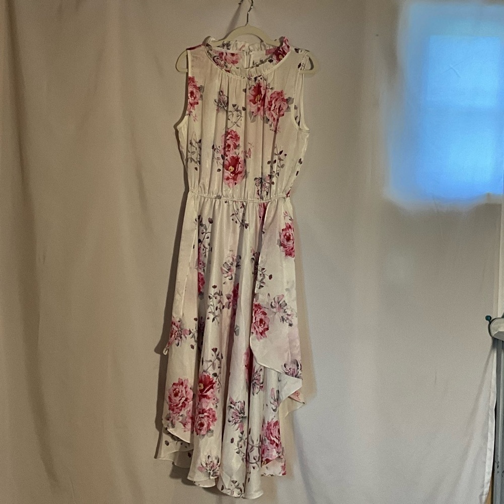 Eva Franco Pink Floral Shentel Dress Size 12 - Picture 4 of 9